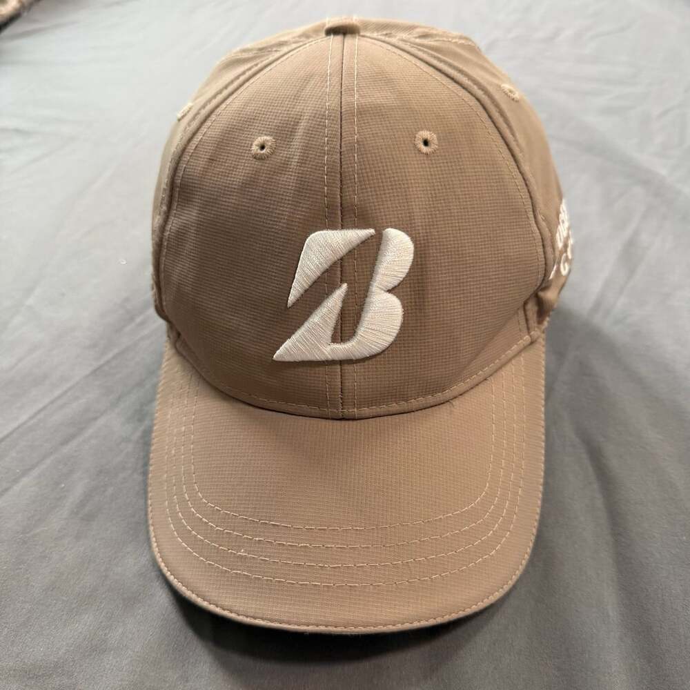 Bridgestone Golf B330 Tan Performance Adjustable Golf Hat Cap